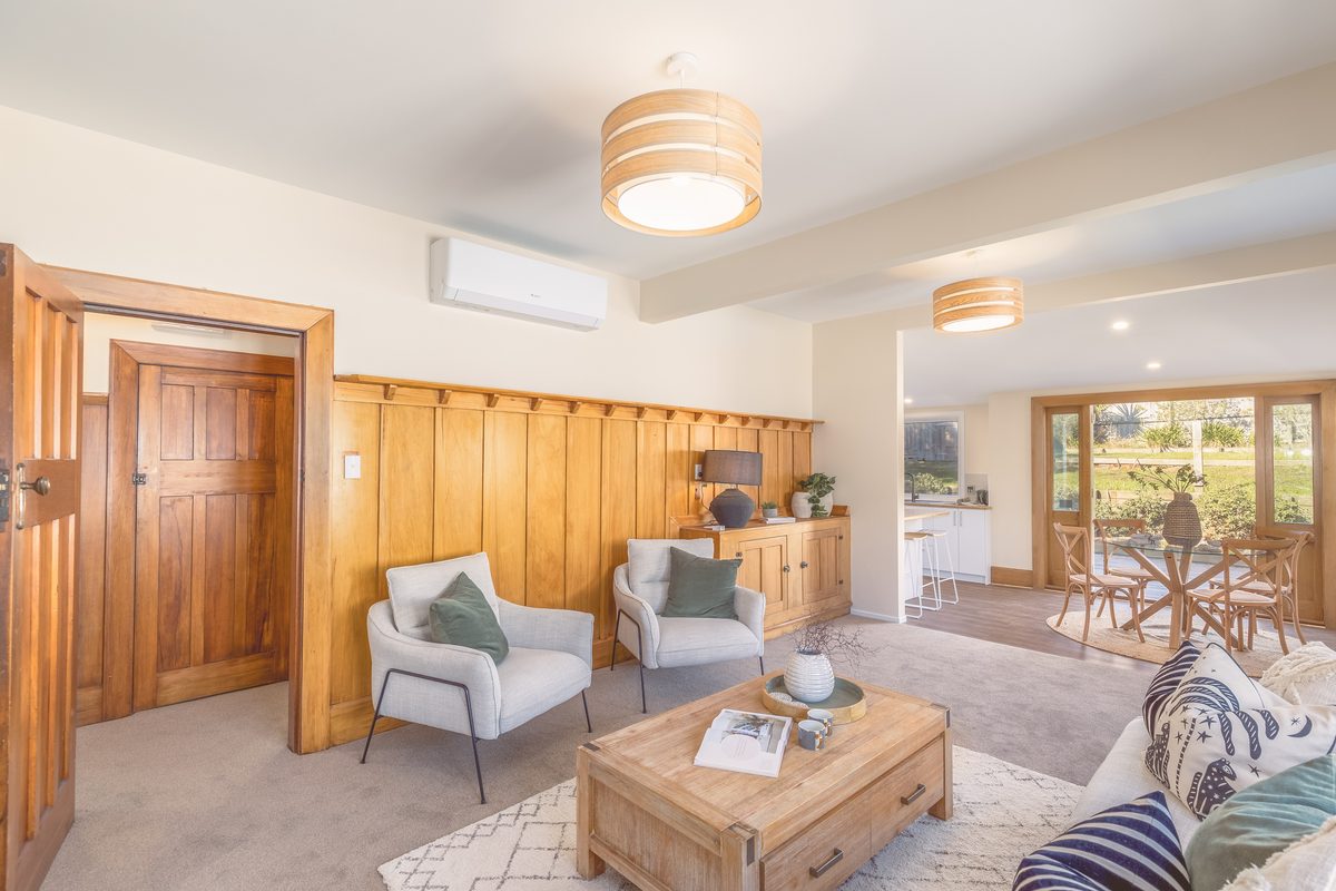 Brittan Street - warm timber living area